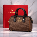 ⁦شنطة يد نسائية فاخرة AIGNER أيجنر – تصميم كلاسيكي – 4 ألوان⁩ - الصورة ⁦2⁩