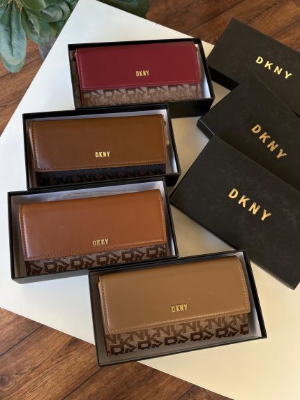 محفظة نسائية DKNY فاخرة مع علبة أصلية – تصميم أنيق